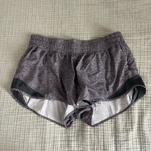 Grey Lululemon hotty hot Shorts